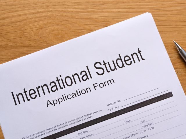 international student application form